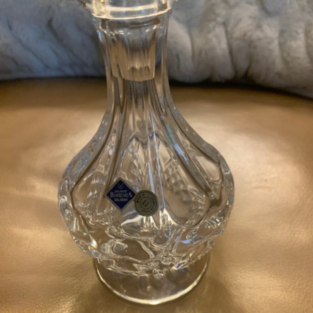 Vintage Bohemian Sklarny Vase - New